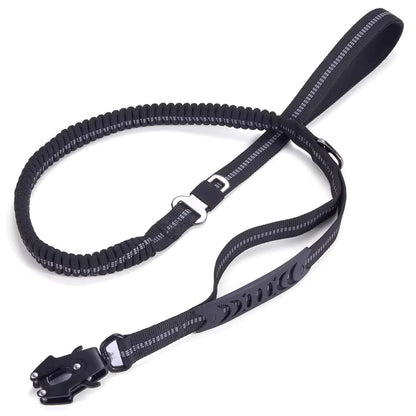 Tactical 4-in-1 Heavy Duty Bungee Dog Leash.