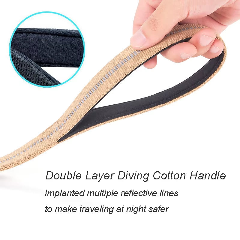 Tactical 4-in-1 Heavy Duty Bungee Dog Leash.