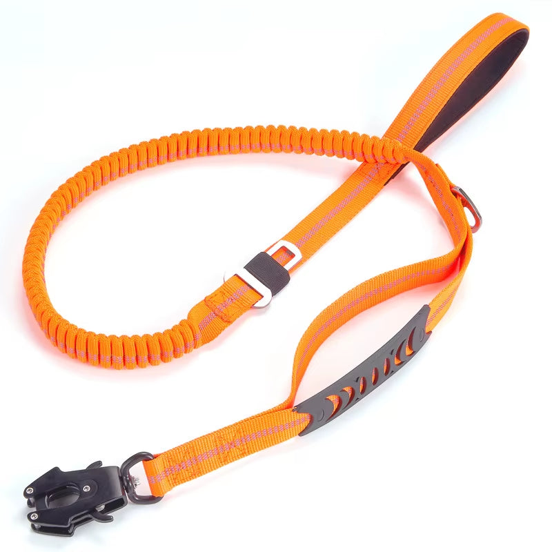 Tactical 4-in-1 Heavy Duty Bungee Dog Leash.