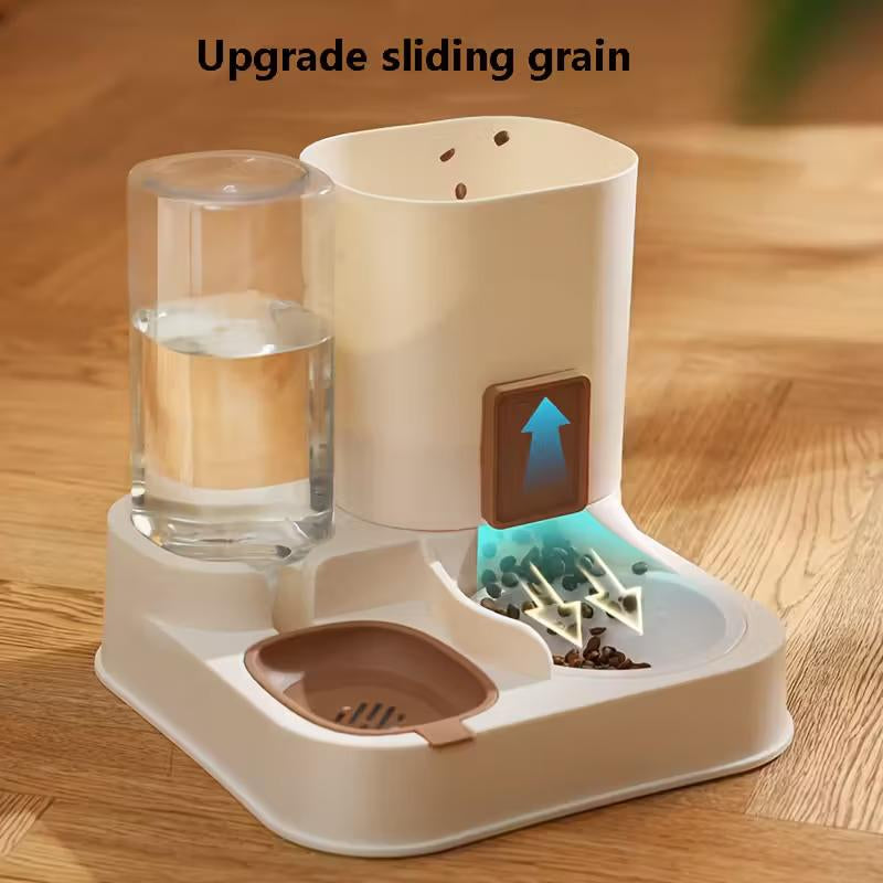 Smart 2-in-1 Automatic Pet Feeding Station with Gravity Flow