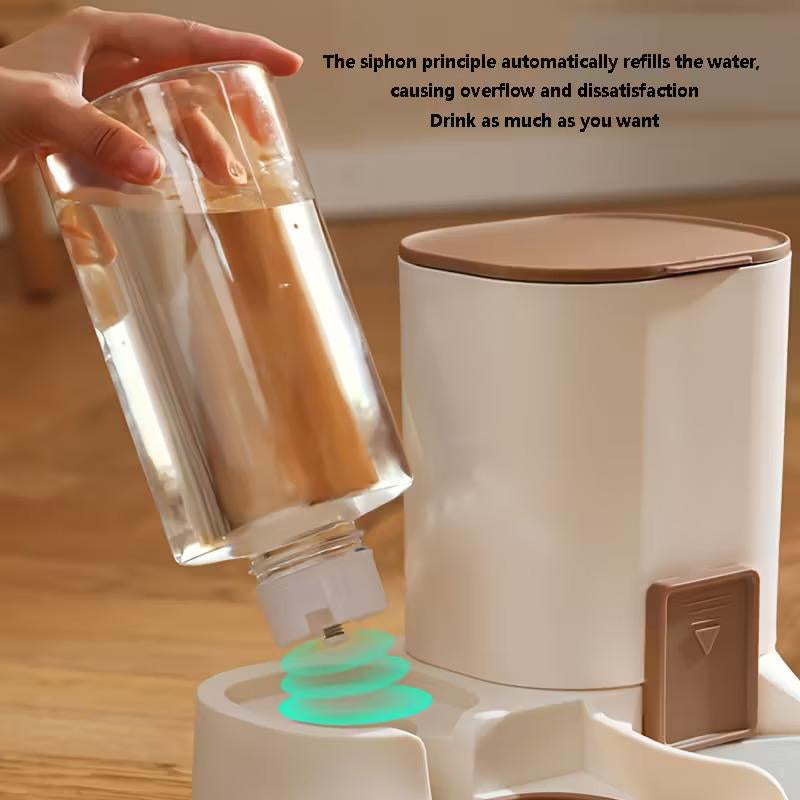 Smart 2-in-1 Automatic Pet Feeding Station with Gravity Flow