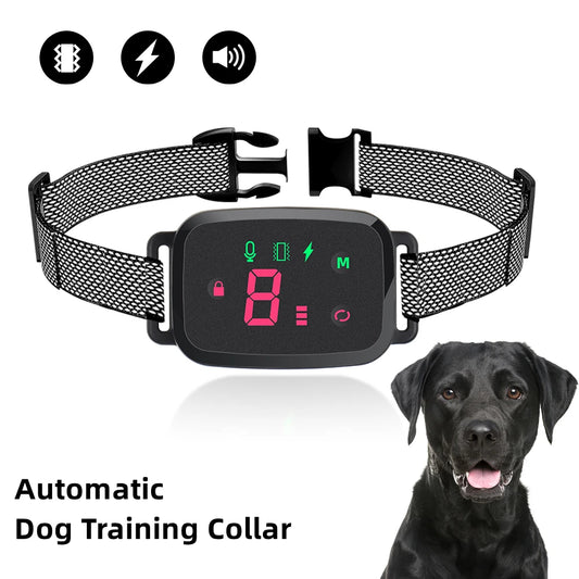 Smart Automatic Anti-Bark Collar with HD Display.