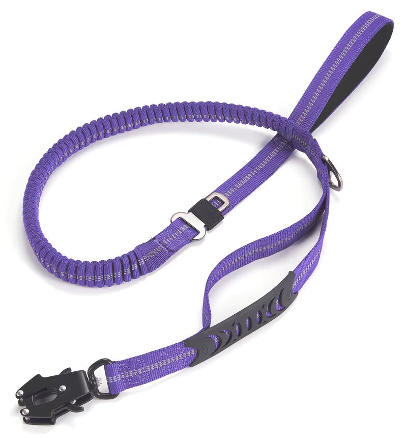 Tactical 4-in-1 Heavy Duty Bungee Dog Leash.
