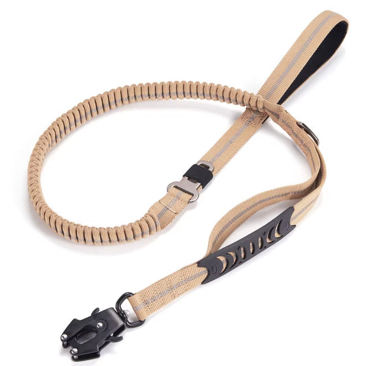 Tactical 4-in-1 Heavy Duty Bungee Dog Leash.