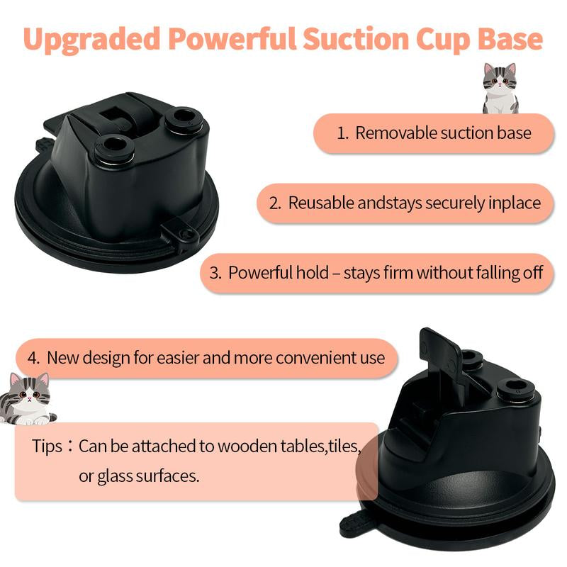 10-in-1 Hands-Free Suction Cup Cat Wand & Bird Set