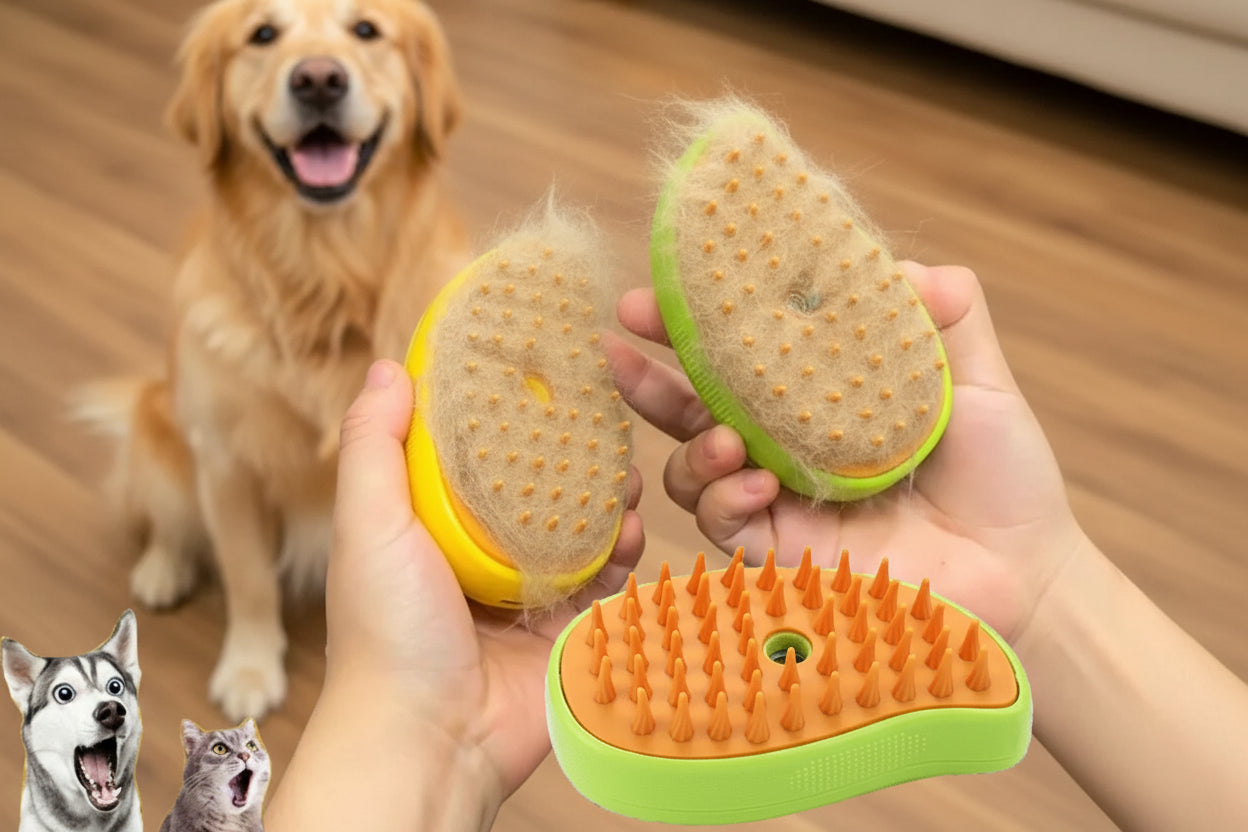 Cat Dog Steamy Brush Steam Brush Electric Sprayer for Massage Pet Grooming Tool Shedding 3 in 1 Electric Sprays Massage Combs