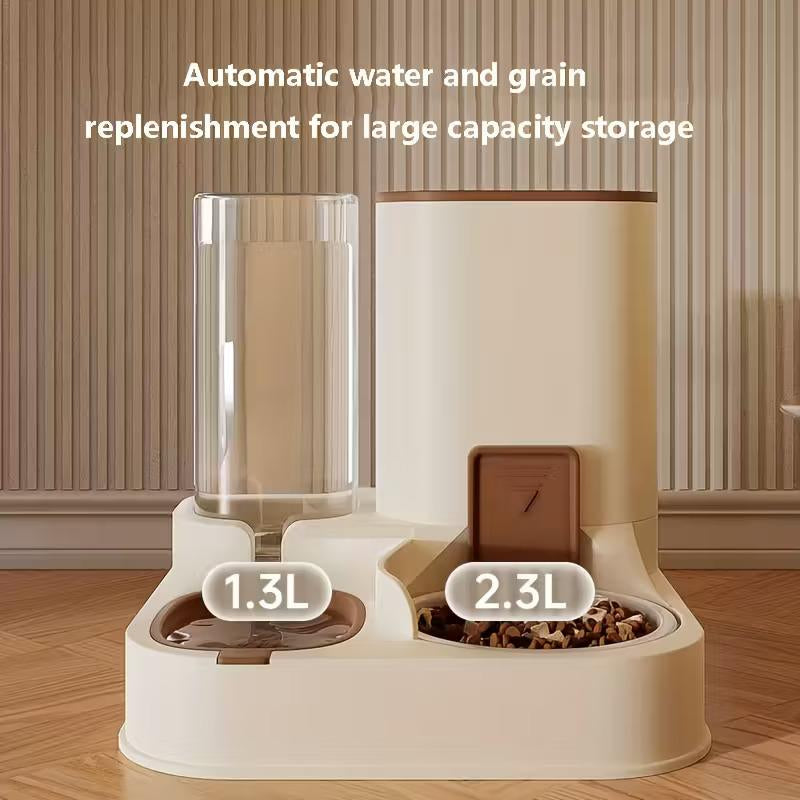 Smart 2-in-1 Automatic Pet Feeding Station with Gravity Flow