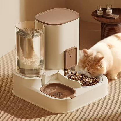 Smart 2-in-1 Automatic Pet Feeding Station with Gravity Flow
