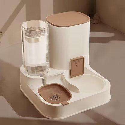 Smart 2-in-1 Automatic Pet Feeding Station with Gravity Flow