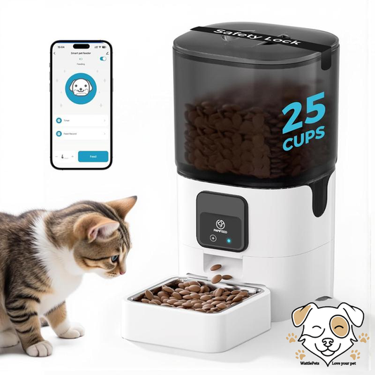 Smart Automatic Cat Food Dispenser – Alexa Compatible & HD App Control