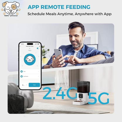 Smart Automatic Cat Food Dispenser – Alexa Compatible & HD App Control