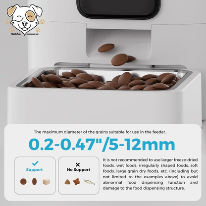 Smart Automatic Cat Food Dispenser – Alexa Compatible & HD App Control