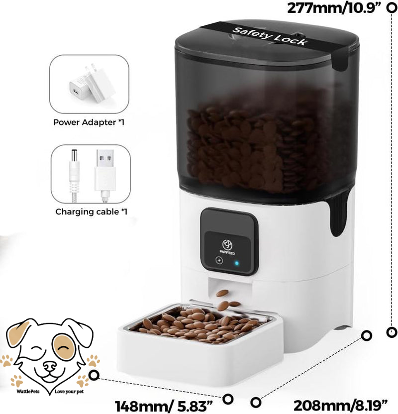 Smart Automatic Cat Food Dispenser – Alexa Compatible & HD App Control