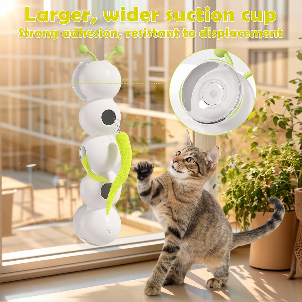 Smart Self-Moving Caterpillar Toy for Cats