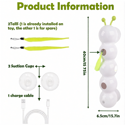Smart Self-Moving Caterpillar Toy for Cats