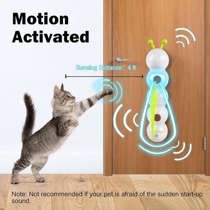 Smart Self-Moving Caterpillar Toy for Cats